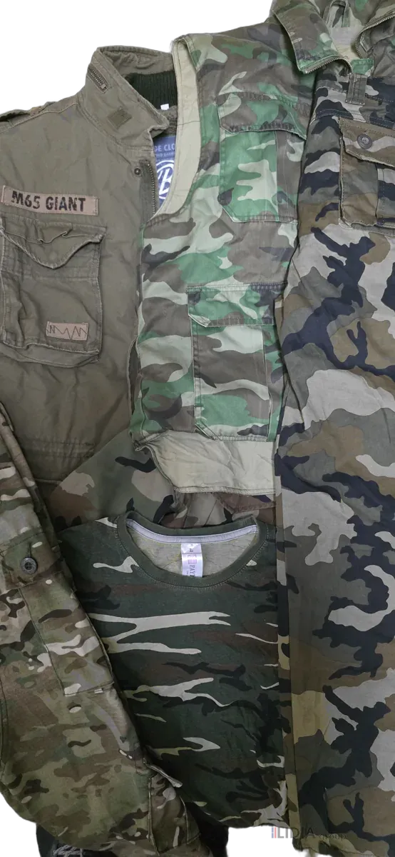Używana odzież militarna na kilogramy